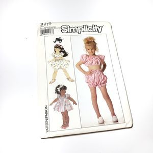 Vintage | Sewing Pattern Girls Top Dress Short 3-6